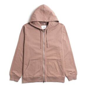 Reigning Champ Midweight Zip Up Hoodie Desert Rose